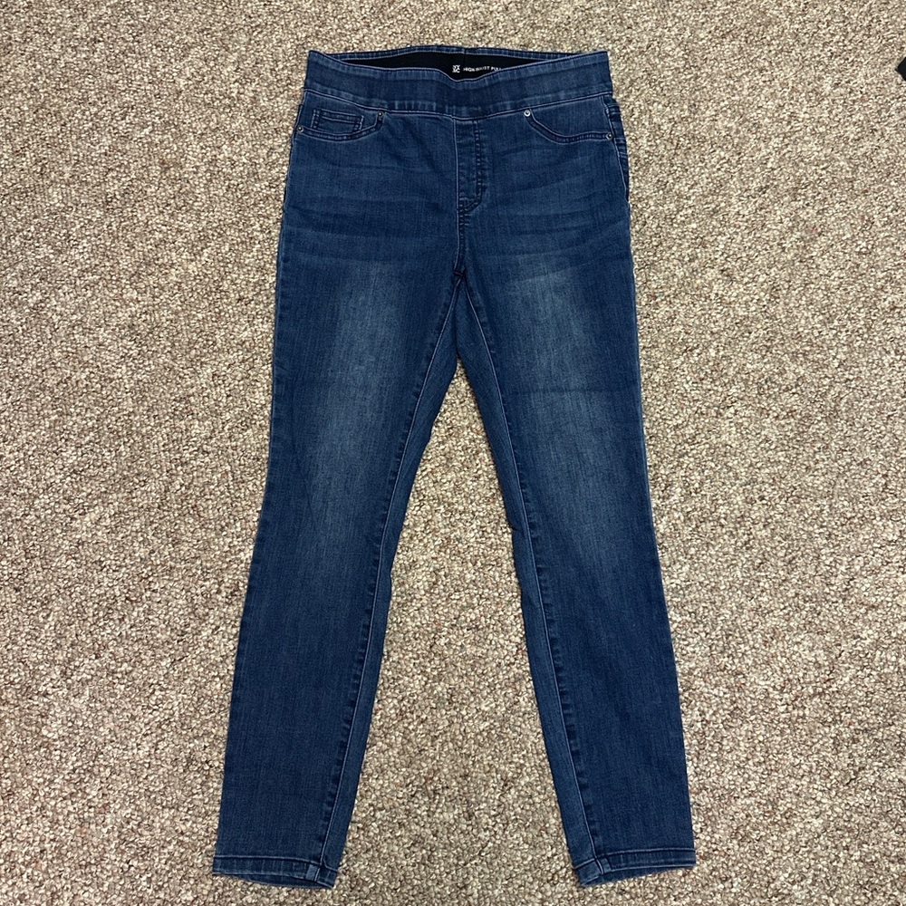 New York & Company High-Waist Pull-On Jeggings Size Large